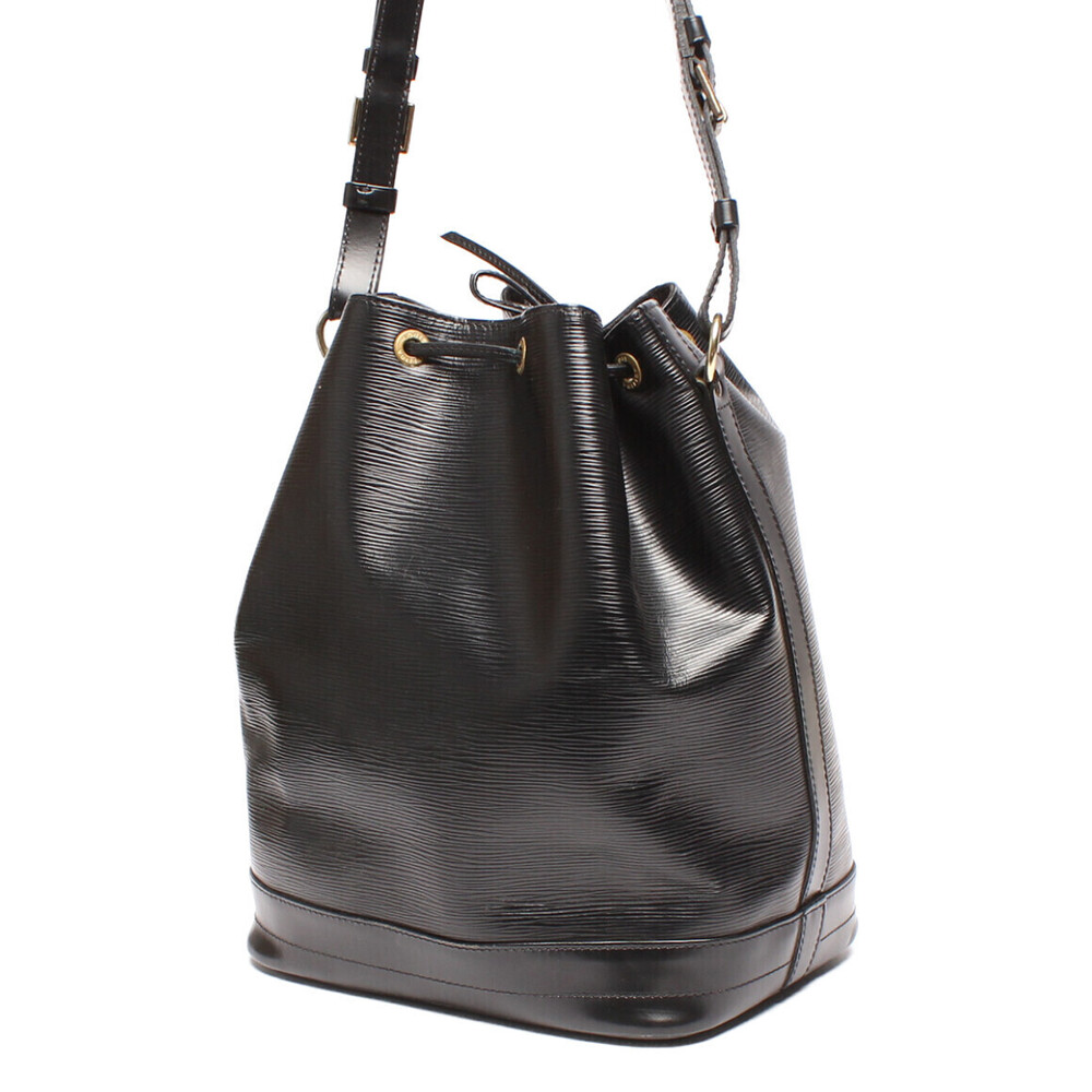 Louis Vuitton Noe Epi Shoulder Black Bag Leather